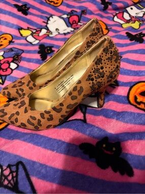 Y2K Cheetah Kitten Heels